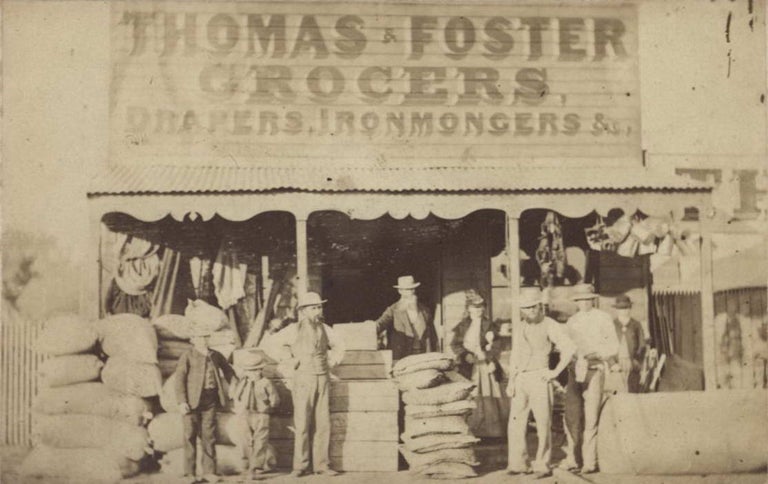 Item #CL199-36 Thomas & Foster, Grocers, Drapers, Ironmongers & Co. and The Granary [Parkes, NSW]