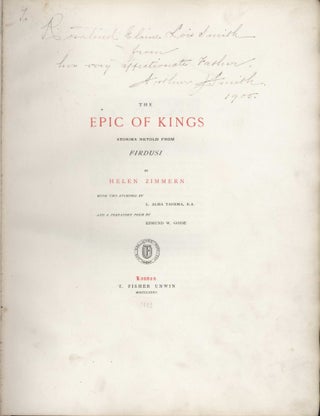 The Epic Of Kings: Stories Retold From Firdusi [Book]
