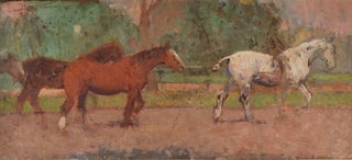 Item #CL199-52 [Sketch Of Horses With Rider]. Frank Prout Mahony, 1862–1916 Aust