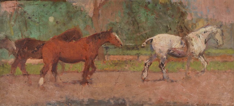 Item #CL199-52 [Sketch Of Horses With Rider]. Frank Prout Mahony, 1862–1916 Aust.
