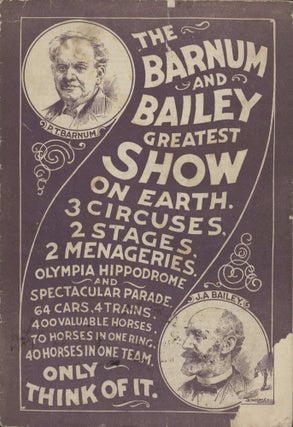 The Barnum & Bailey Greatest Show On Earth [Booklets]
