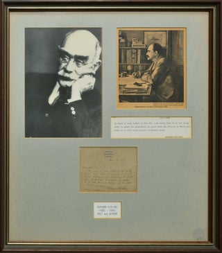 Item #CL199-59 Rudyard Kipling, Poet And Author
