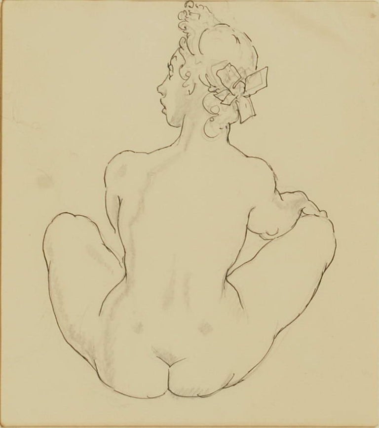 Item #CL199-85 [Seated Female Nude]. Norman Lindsay, 1879–1969 Aust.