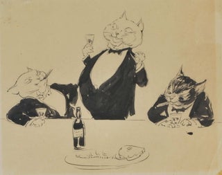 Item #CL199-87 [Three “Fat Cats”]. Norman Lindsay, 1879–1969 Aust