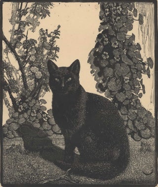 Item #CL199-90 The Black Cat. Lionel Lindsay, 1874–1961 Aust