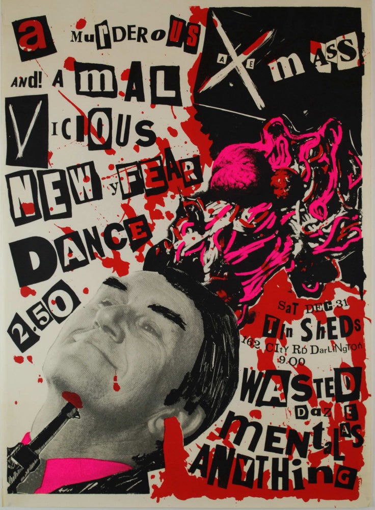 Item #CL200-111 A Murderous Axe Mass And A Mal Vicious New Year Dance [Band]. Michael Callaghan, 1952–2012 Aust.