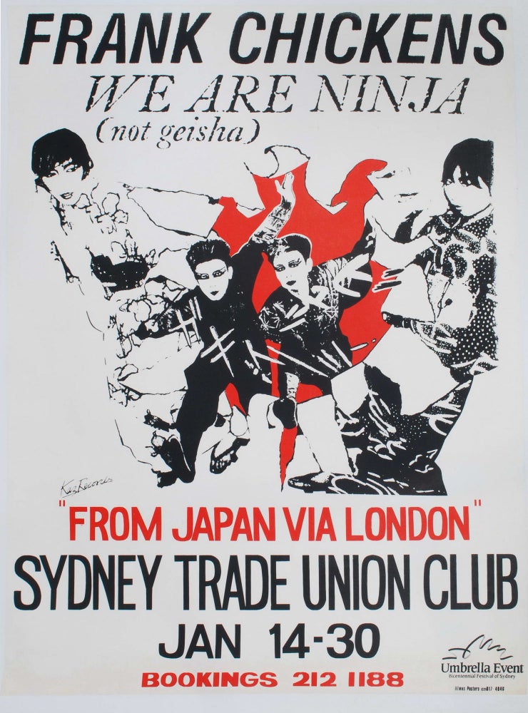 Item #CL200-119 Frank Chickens. We Are Ninja (Not Geisha) [Australian Tour]