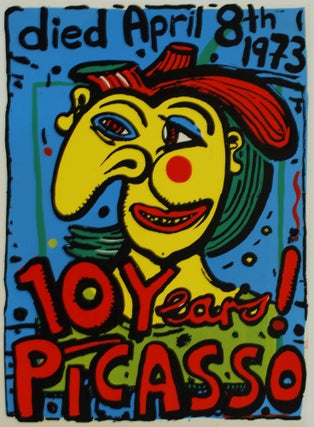 Item #CL200-129 10 Years! Picasso. Michael Bell, b.1959 Aust