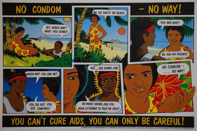 Item #CL200-137 No Condom – No Way! Stephen Lees, b.1954 Aust.