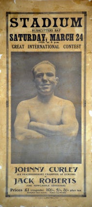 Item #CL200-18 Johnny Curley. Ex Featherweight Champion Of Europe [Versus] Jack Roberts, The...