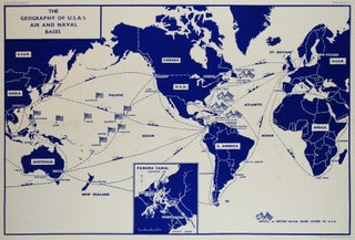 Item #CL200-29 The Geography Of USA’s Air And Naval Bases [Map