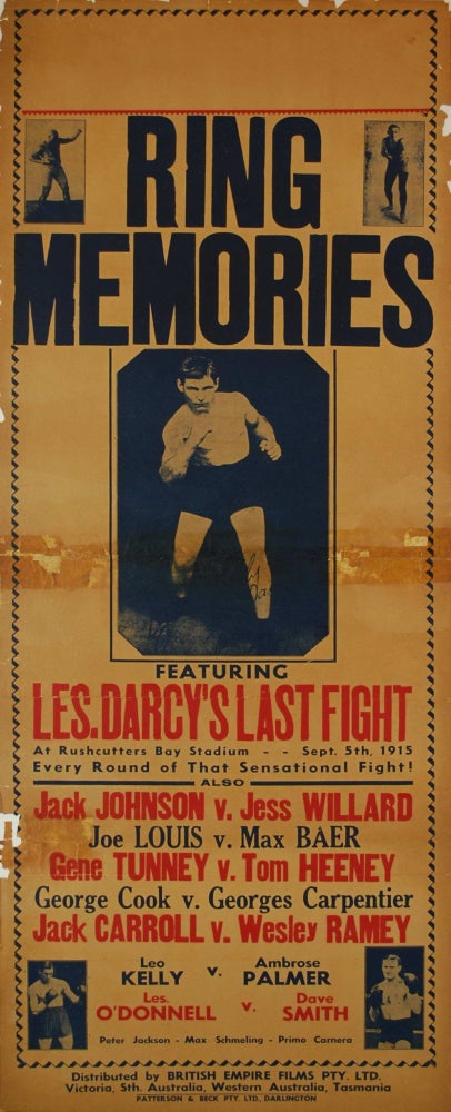 Item #CL200-30 “Ring Memories”. Featuring Les Darcy’s Last Fight [Boxing Movie]