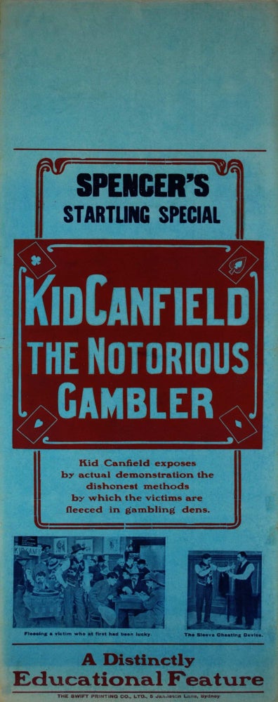 Item #CL200-7 “Kid Canfield, The Notorious Gambler” [Movie]
