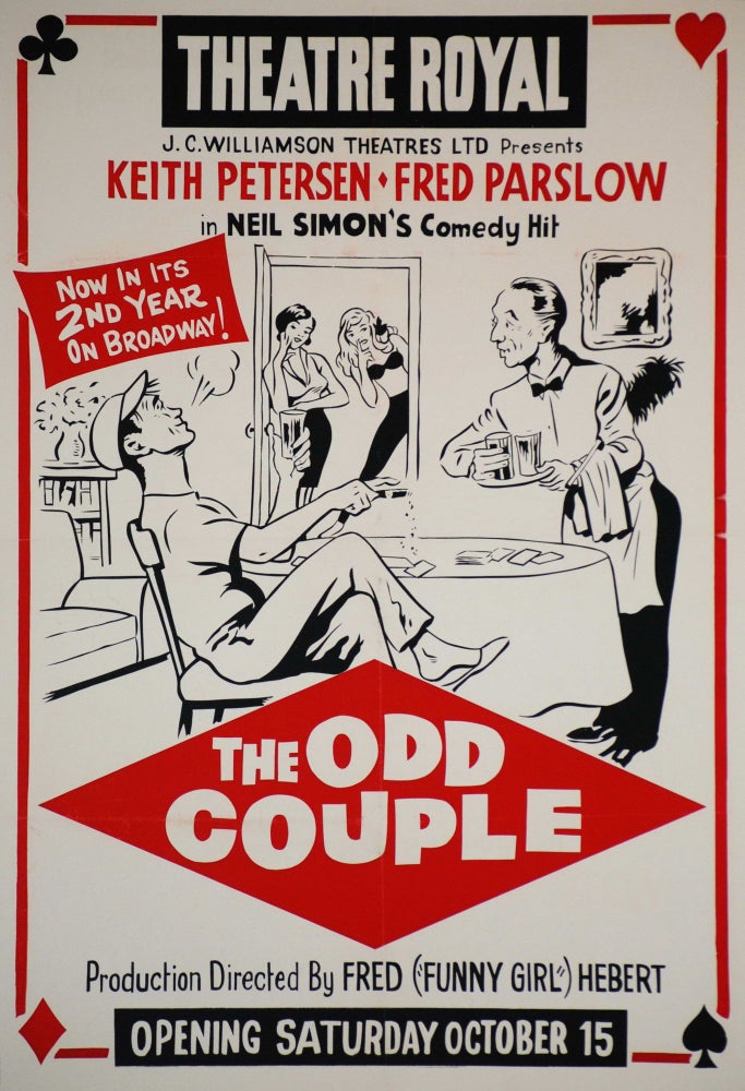 Item #CL200-71 “The Odd Couple”, Theatre Royal [Play]