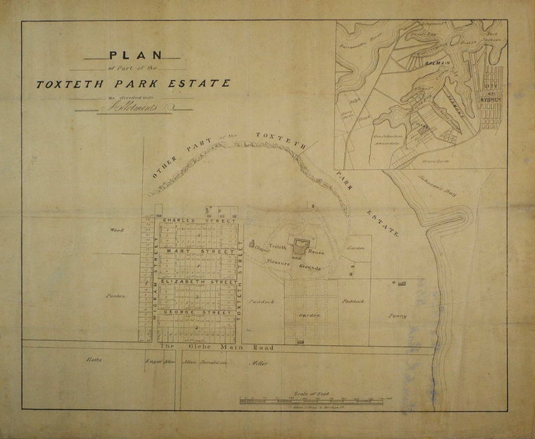 Item #CL201-16 Plan Of Part Of The Toxteth Park Estate As Divided Into Allotments [Glebe]