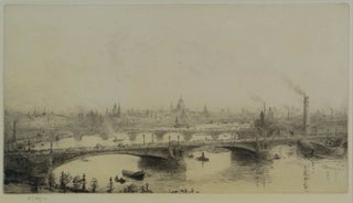 Item #CL201-32 St Paul’s From Waterloo Bridge. W L. Wyllie, 1851–1931 Brit