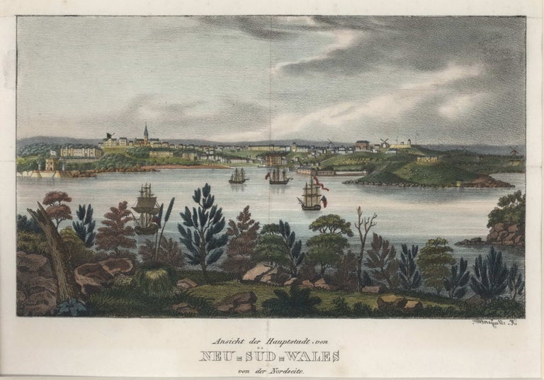 Item #CL201-5 Ansicht De Hauptstadt Von Neu-Sud-Wales Von Der Nordseite [View Of The Capital Of NSW From The North Side]. After Joseph Lycett, 1774–1828.
