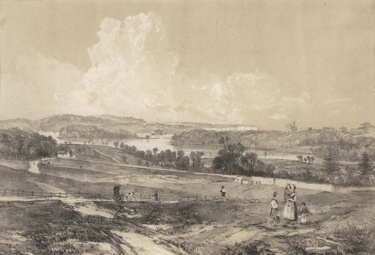 Item #CL201-9 “Sydney Illustrated” Woolloomooloo Bay Looking North East. John Skinner Prout, 1805–1876 British.