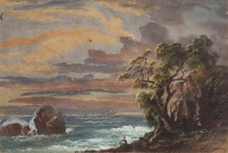 Item #CL202-11 [NSW Coast With Seated Figure]. Samuel Elyard, 1817–1910 Aust