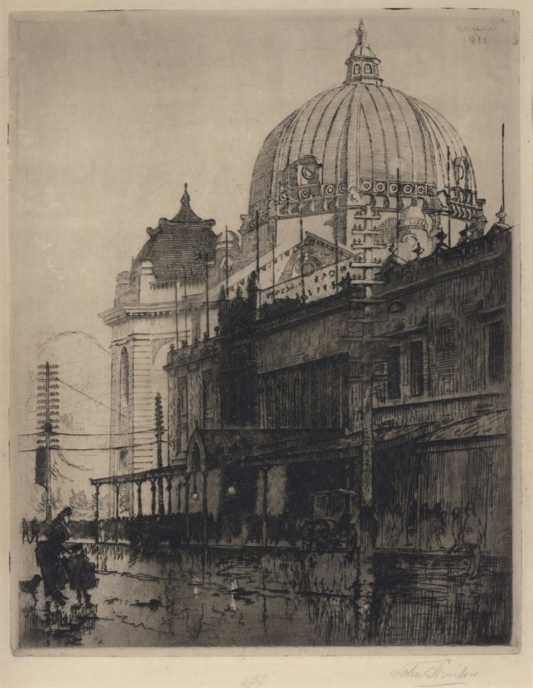 Item #CL202-22 The Dome, Flinders Street Station [Melbourne]. John Shirlow, 1869–1936 Aust.