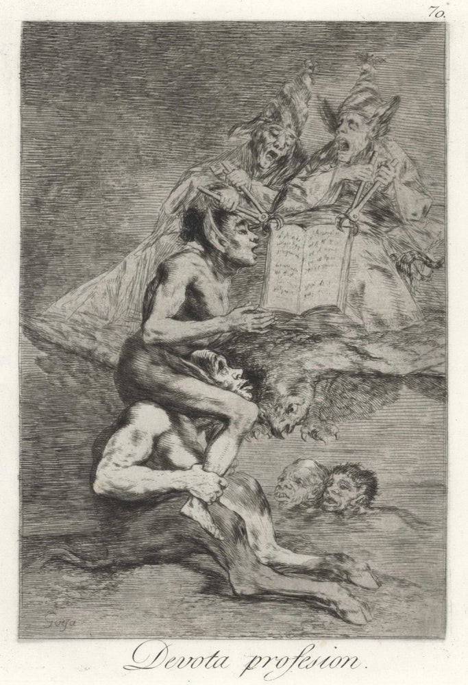 Item #CL202-3 Devota Profesion [Devout Profession]. Francisco de Goya, 1746–1828 Spanish.