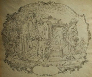 Item #CL203-30 [Bookplate Design Of 18th Century English Palanquin Procession]. Clive...