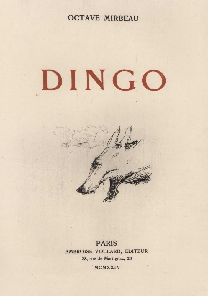 Item #CL203-34 Dingo. Pierre Bonnard, 1867–1947 French.