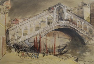 Item #CL203-59 Ponte Rialto, Venice [Italy]. Donald Friend, 1915–1989 Aust