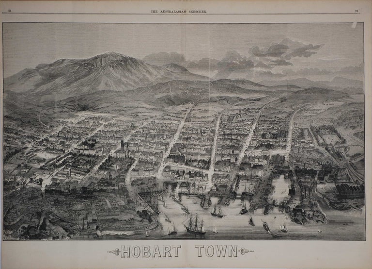 Item #CL203-7 Hobart Town [Tasmania]. A C. Cooke, 1836–1902 Aust.