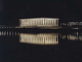 Item #CL204-14 [The National Library Of Australia By Night]. Max Dupain, 1911–1992 Aust