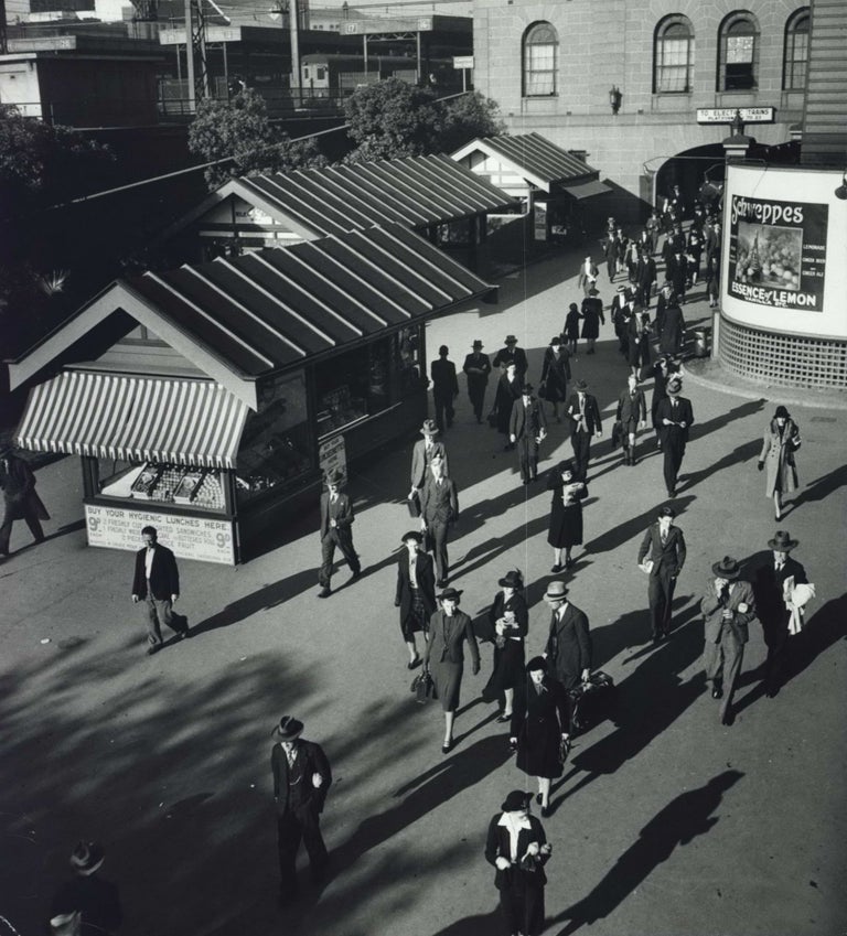Item #CL204-2 [Morning Commuters, Central Station, Eddy Avenue Entrance, Sydney]. Max Dupain, 1911–1992 Aust.