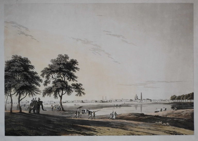 Item #CL205-1 Part Of The Black Town, Madras [India]. Thomas Daniell, 1749–1840 Brit.