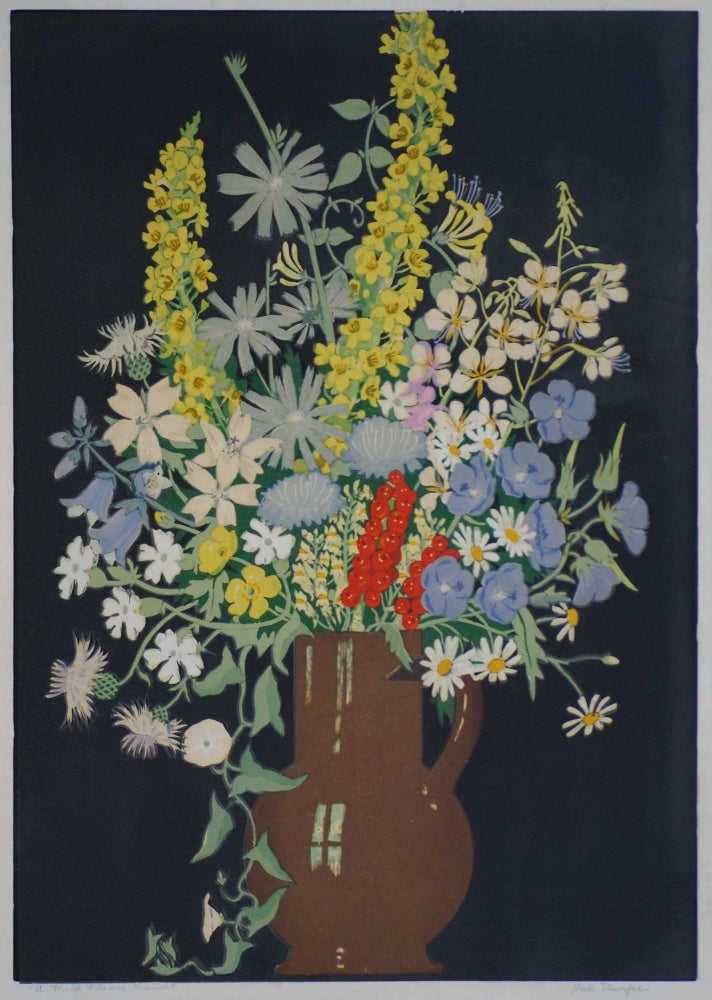 Item #CL205-23 A Wildflower Bunch. Hall Thorpe, 1874–1947 Aust./Brit.