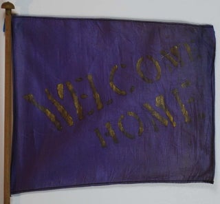 Two WWI Hand Waver Flags