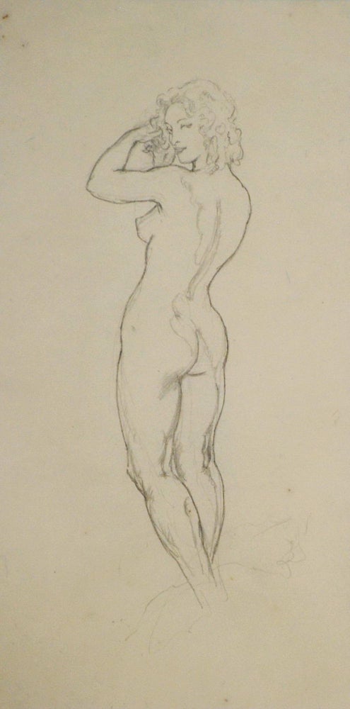Item #CL205-35 [Coquettish Nude]. Norman Lindsay, 1879–1969 Aust.