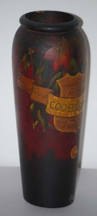 Pokerwork Vase, Souvenir From Coo-ee Comedy Co