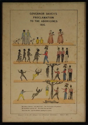 Item #CL205-40 Governor Davey’s Proclamation To The Aborigines, 1816. After George...