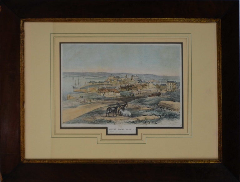 Item #CL205-6 Millers Point Sydney, From The Flag Staff Hill. John Skinner Prout, 1805–1876 Brit.