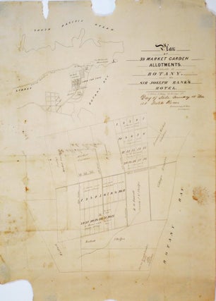 Item #CL205-7 Plan Of 39 Market Garden Allotments Situate [Sic] At Botany, Near The Sir...