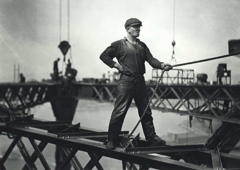 Item #CL207-25 [Building The Sydney Harbour Bridge]. Henri Mallard, 1884–1967 Aust.