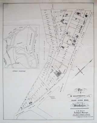 Item #CL207-3 Plan Of 42 Allotments On The Point Piper Road, Adjoining Woollahra [NSW]. John...