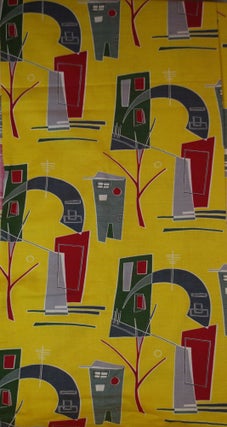 Item #CL207-36 Australian Printed Fabric With Modernist Urban Landscape