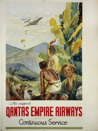 Air Support. Qantas Empire Airways. Continuous Service. Walter Jardine, Aust.