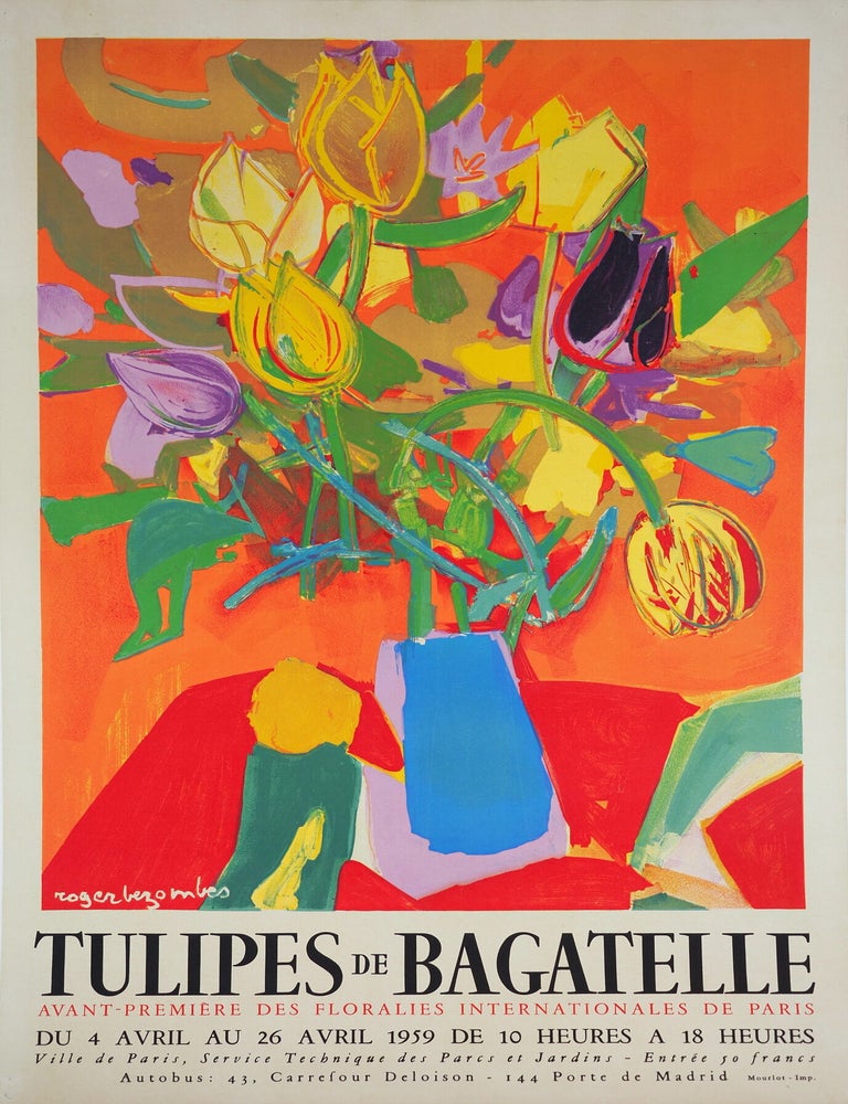 Item #CL210-62 Tulipes De Bagatelle. Roger Bezombes, French.