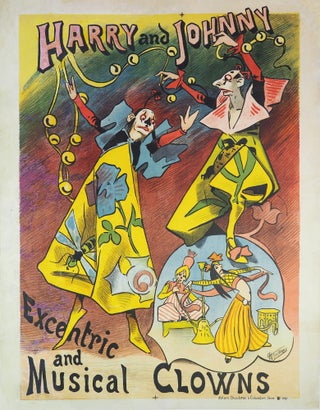 Item #CL210-64 Harry And Johnny. Eccentric And Musical Clowns. Alfred Choubrac, French