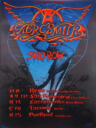 Item #CL210-66 Aerosmith With Skid Row [Pump World Tour]. Rick Griffin, Amer