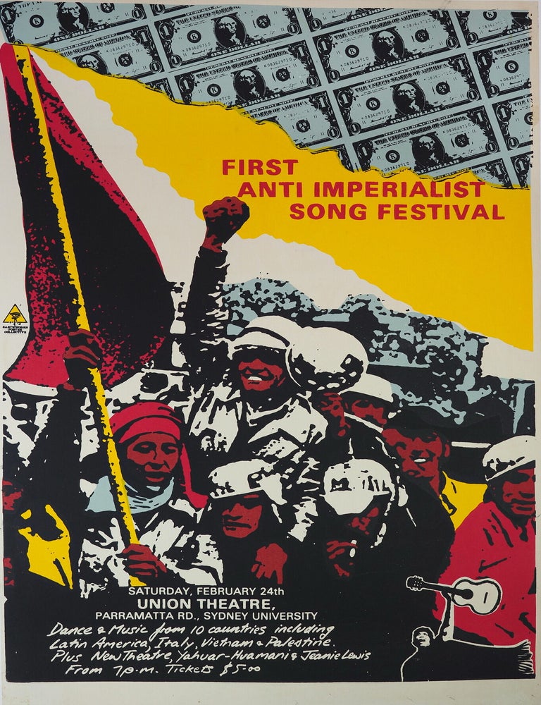 Item #CL210-76 First Anti-Imperialist Song Festival. Earthworks Poster Collective, fl. Aust.