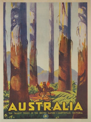 Item #CL210-83 Australia. The Tallest Trees In The British Empire&mdash;Marysville, Victoria....