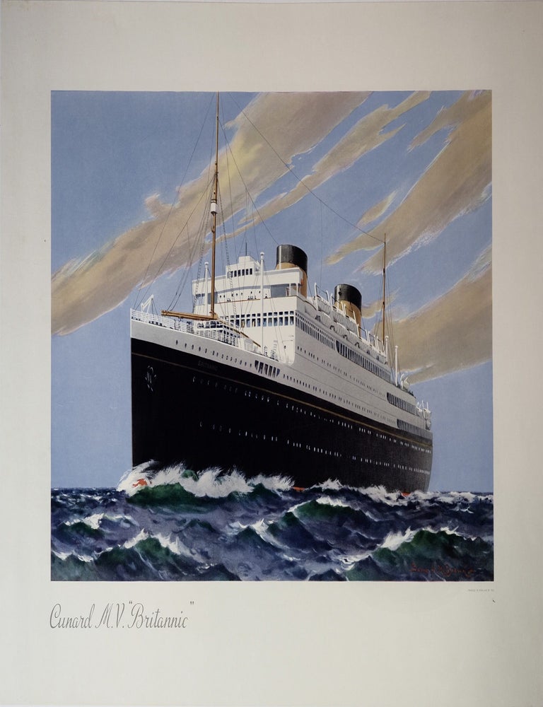 Item #CL210-92 Cunard M.V. &ldquo;Britannic&rdquo;. Samuel John Milton Brown, Brit.